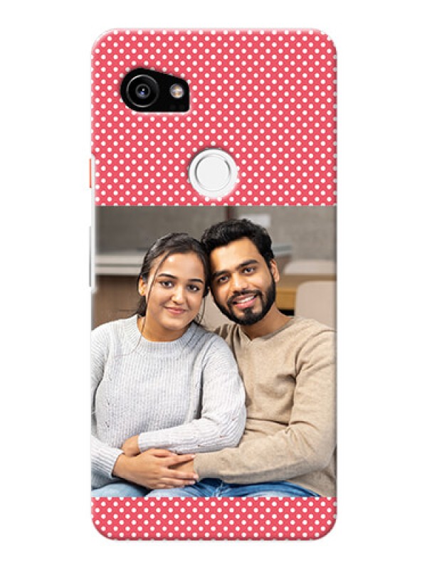 Custom Google Pixel 2 XL Custom Mobile Case with White Dotted Design