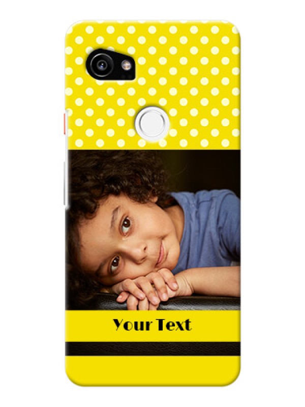 Custom Google Pixel 2 XL Custom Mobile Covers: Bright Yellow Case Design