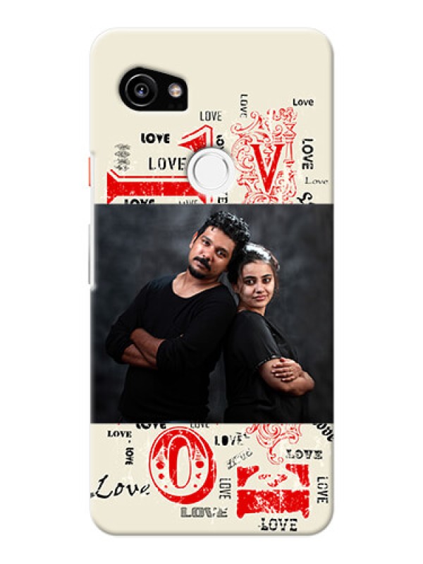 Custom Google Pixel 2 XL mobile cases online: Trendy Love Design Case