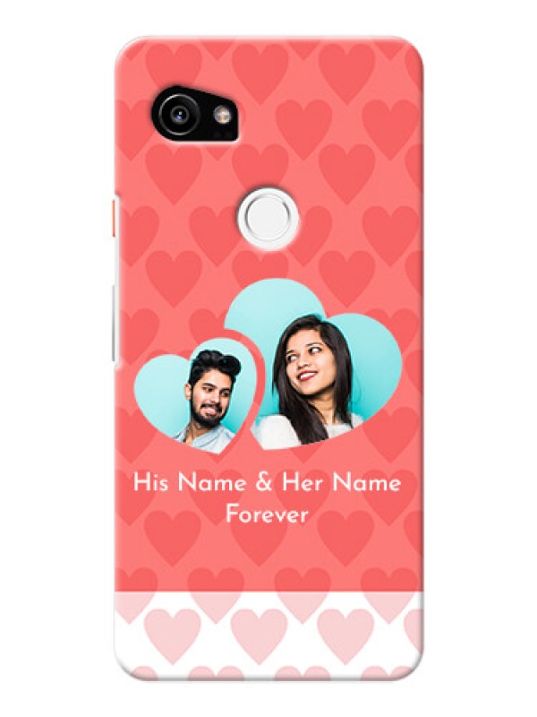 Custom Google Pixel 2 XL personalized phone covers: Couple Pic Upload Design