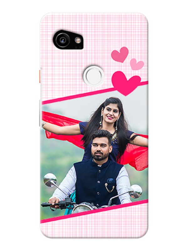 Custom Google Pixel 2 XL Personalised Phone Cases: Love Shape Heart Design