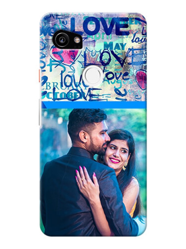Custom Google Pixel 2 XL Mobile Covers Online: Colorful Love Design