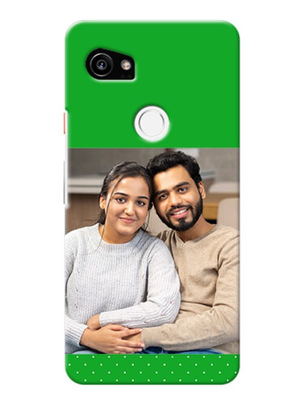 Custom Google Pixel 2 XL Personalised mobile covers: Green Pattern Design