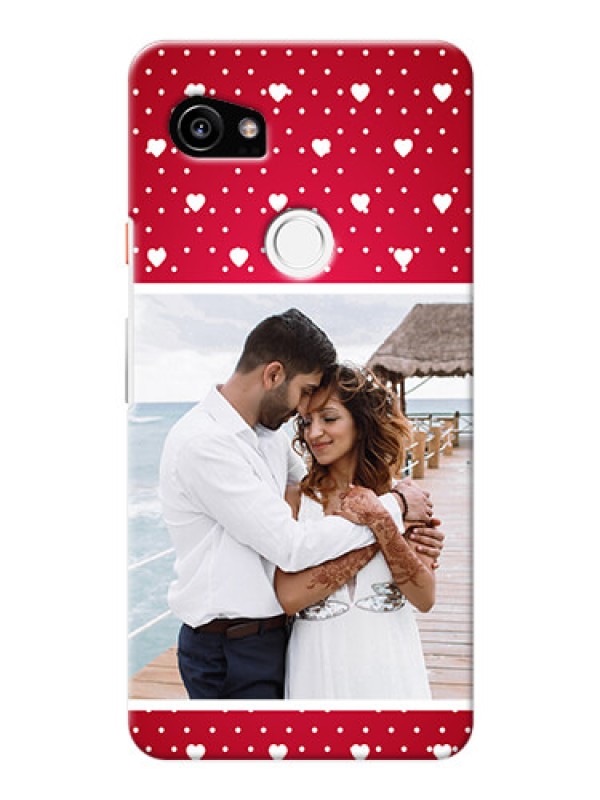 Custom Google Pixel 2 XL custom back covers: Hearts Mobile Case Design
