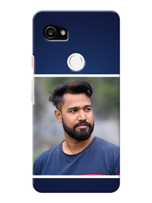 Custom Google Pixel 2 XL Mobile Cases: Simple Royal Blue Design
