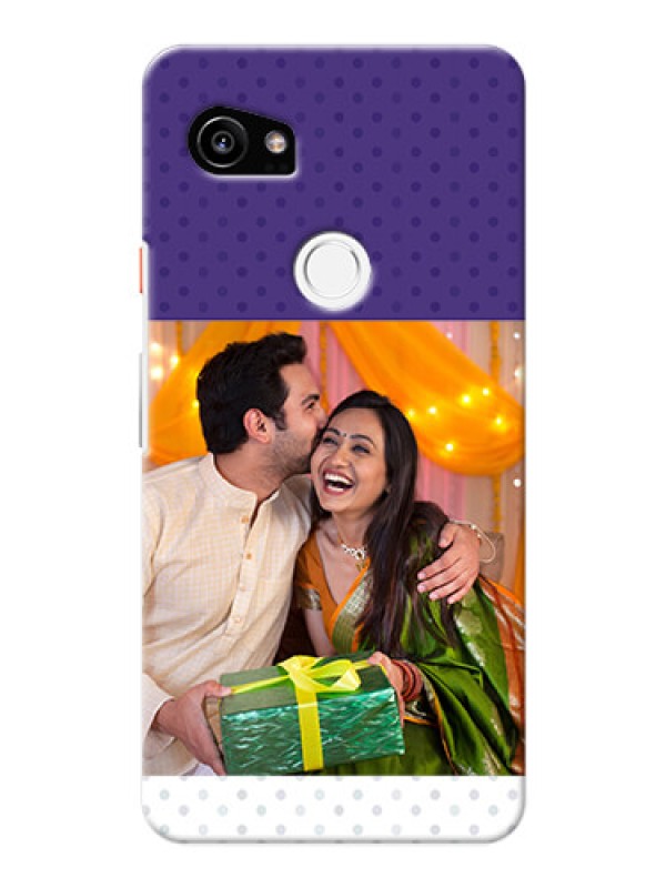 Custom Google Pixel 2 XL mobile phone cases: Violet Pattern Design