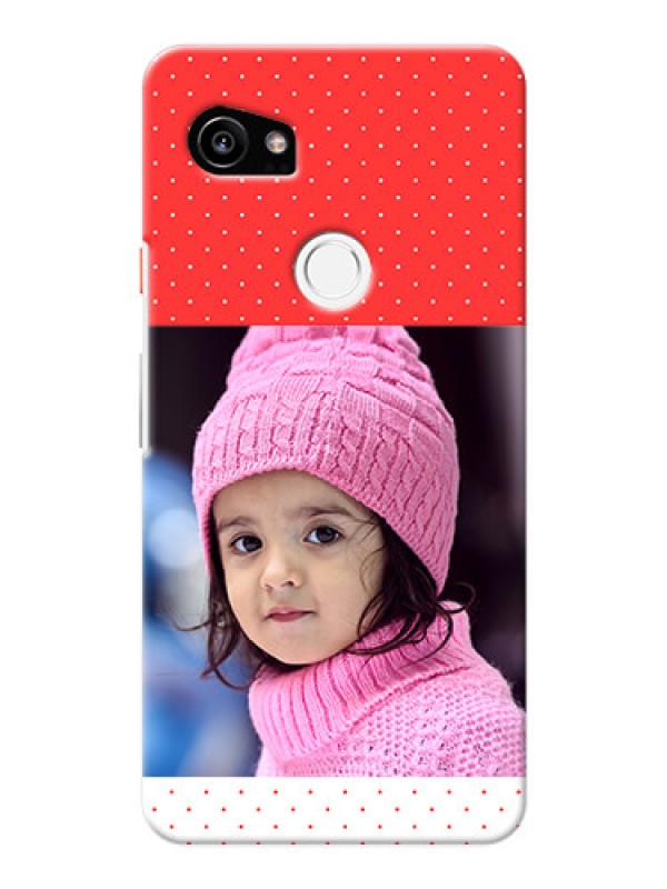 Custom Google Pixel 2 XL personalised phone covers: Red Pattern Design