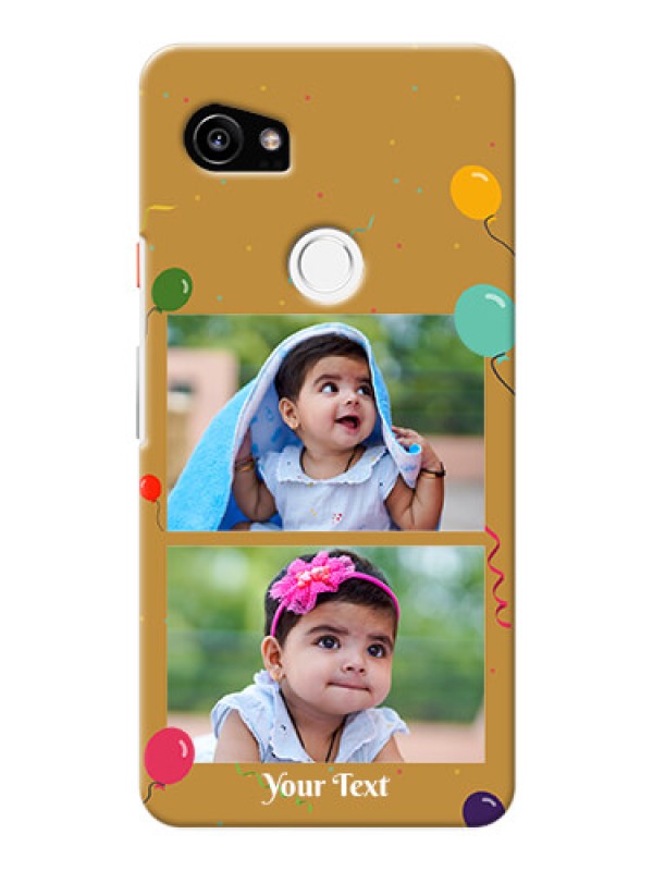 Custom Google Pixel 2 XL Phone Covers: Image Holder with Birthday Celebrations Design