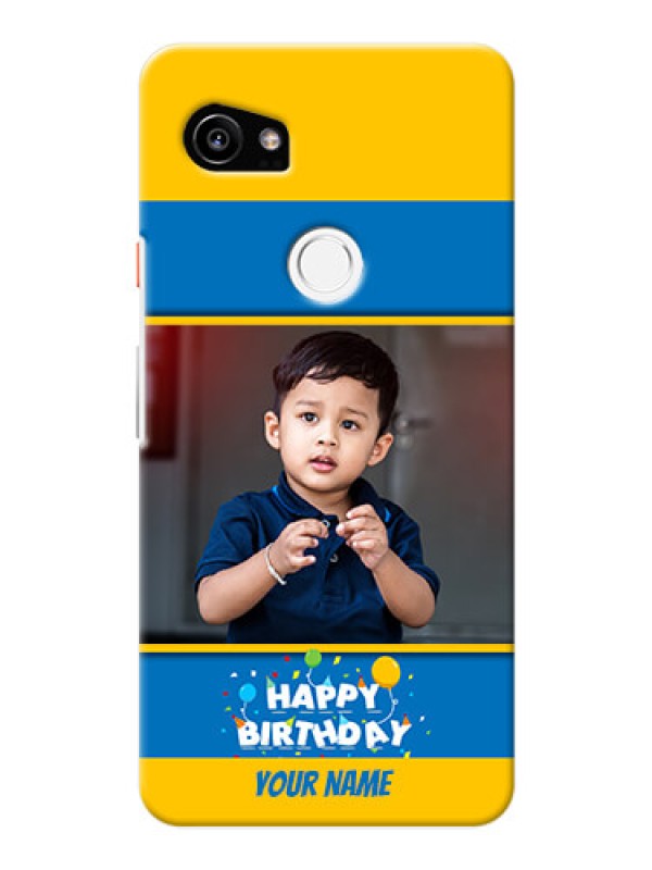 Custom Google Pixel 2 XL Mobile Back Covers Online: Birthday Wishes Design
