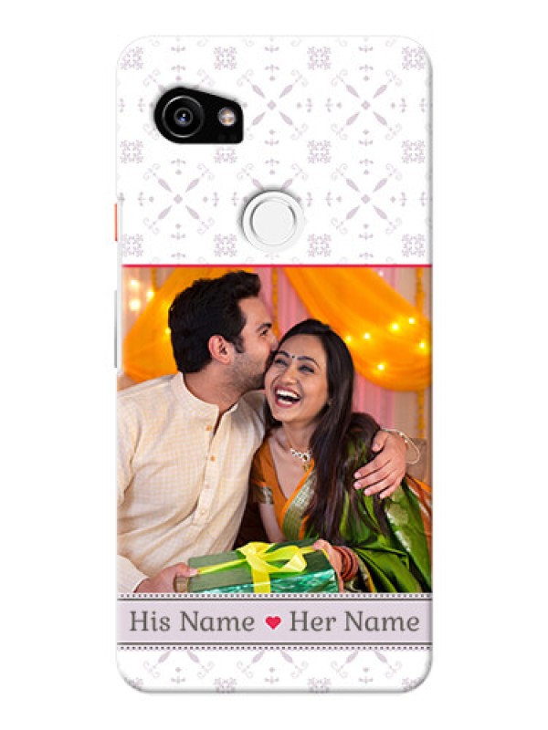 Custom Google Pixel 2 XL Phone Cases with Photo and Ethnic Design