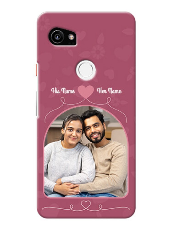 Custom Google Pixel 2 XL mobile phone covers: Love Floral Design