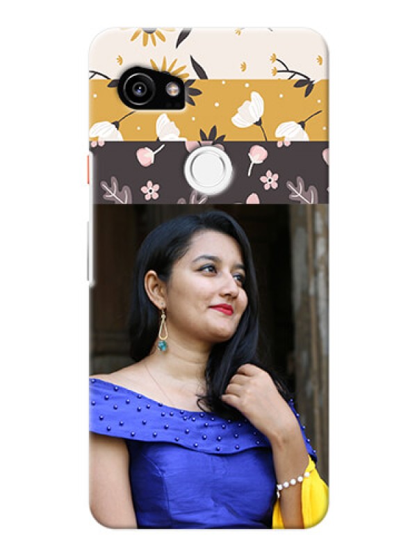 Custom Google Pixel 2 XL mobile cases online: Stylish Floral Design