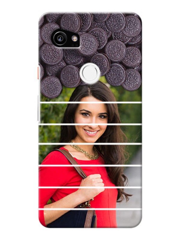 Custom Google Pixel 2 XL Custom Mobile Covers with Oreo Biscuit Design