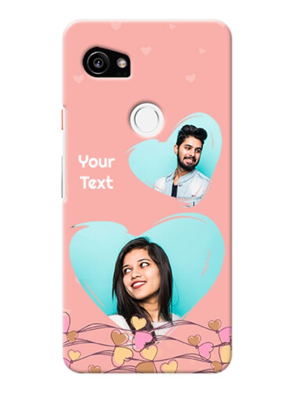 Custom Google Pixel 2 XL customized phone cases: Love Doodle Design