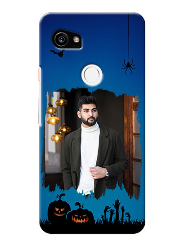 Custom Google Pixel 2 XL mobile cases online with pro Halloween design 