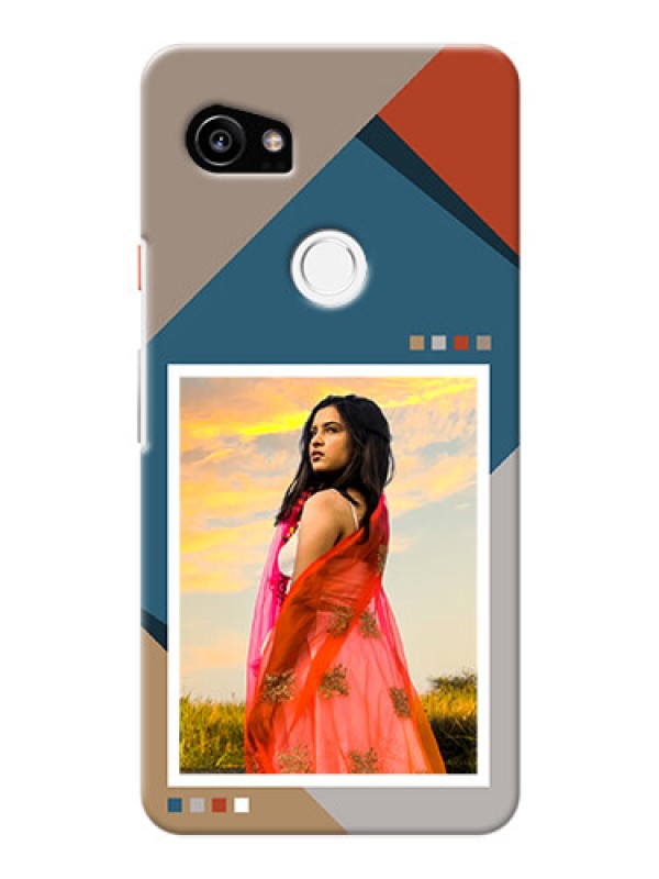Custom Pixel 2 Xl Mobile Back Covers: Retro color pallet Design