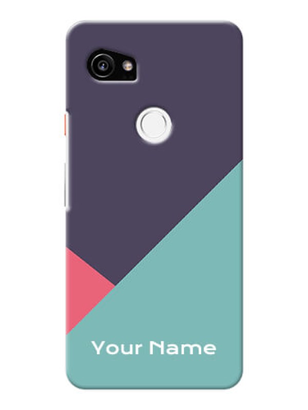 Custom Pixel 2 Xl Custom Phone Cases: Tri Color abstract Design