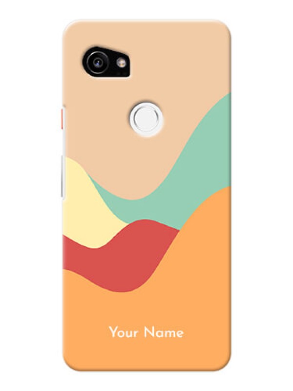Custom Pixel 2 Xl Custom Mobile Case with Ocean Waves Multi-colour Design