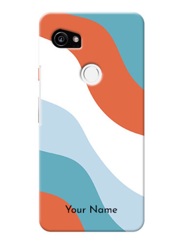 Custom Pixel 2 Xl Mobile Back Covers: coloured Waves Design