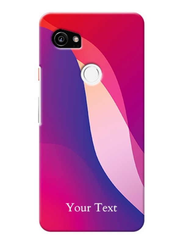 Custom Pixel 2 Xl Mobile Back Covers: Digital abstract Overlap Design