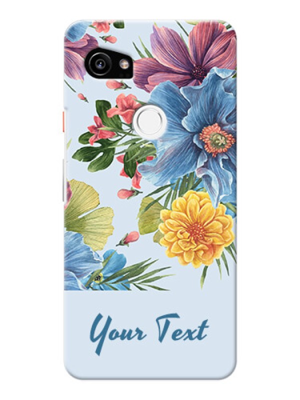 Custom Pixel 2 Xl Custom Phone Cases: Stunning Watercolored Flowers Painting Design