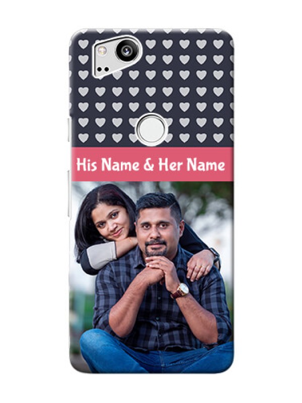 Custom Google Pixel 2 Custom Mobile Case with Love Symbols Design