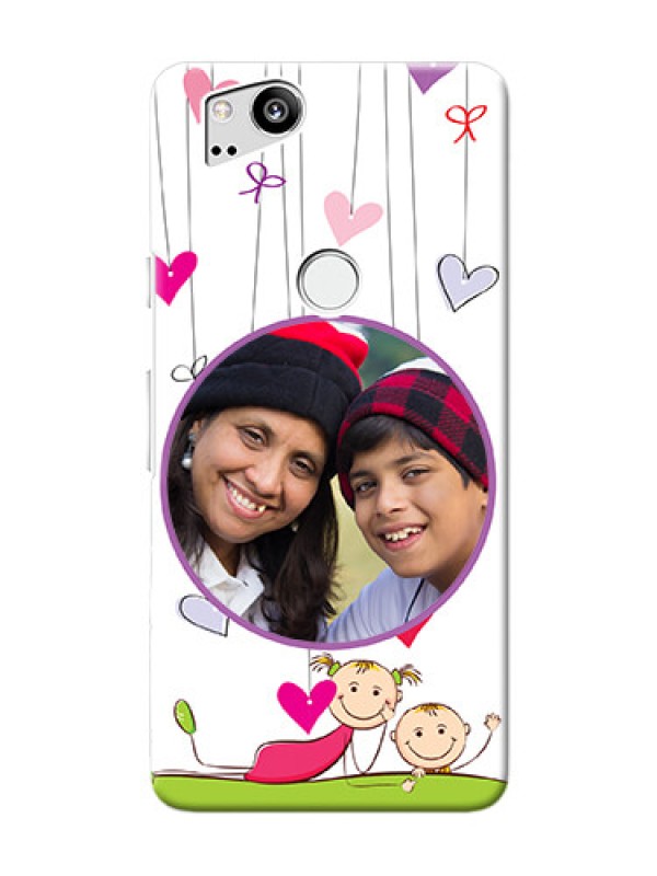 Custom Google Pixel 2 Mobile Cases: Cute Kids Phone Case Design
