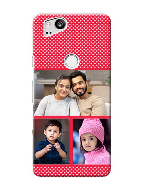 Custom Google Pixel 2 mobile back covers online: Bulk Pic Upload Design