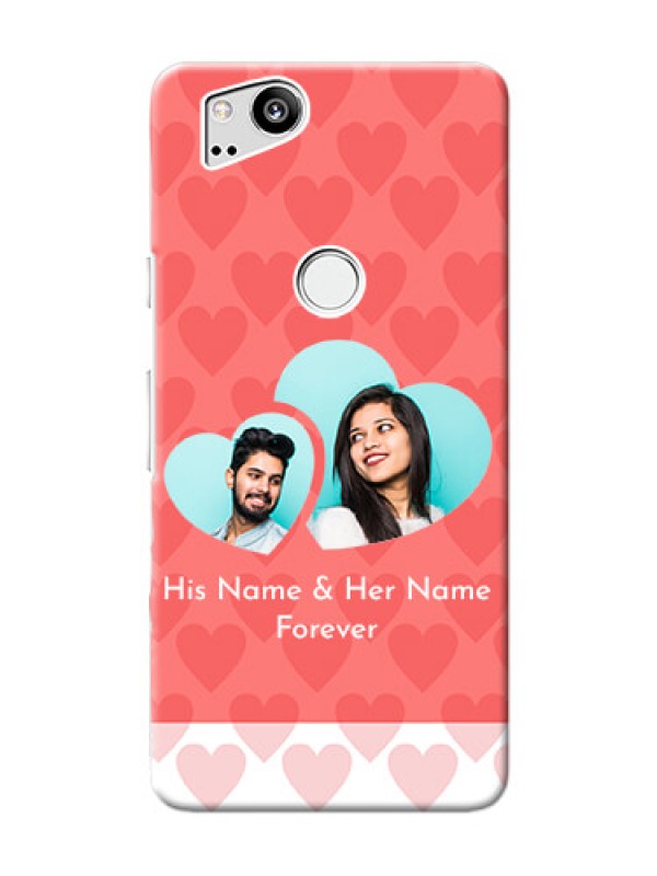 Custom Google Pixel 2 personalized phone covers: Couple Pic Upload Design