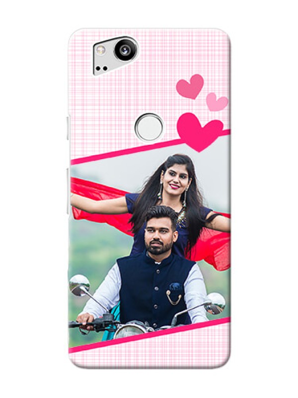 Custom Google Pixel 2 Personalised Phone Cases: Love Shape Heart Design