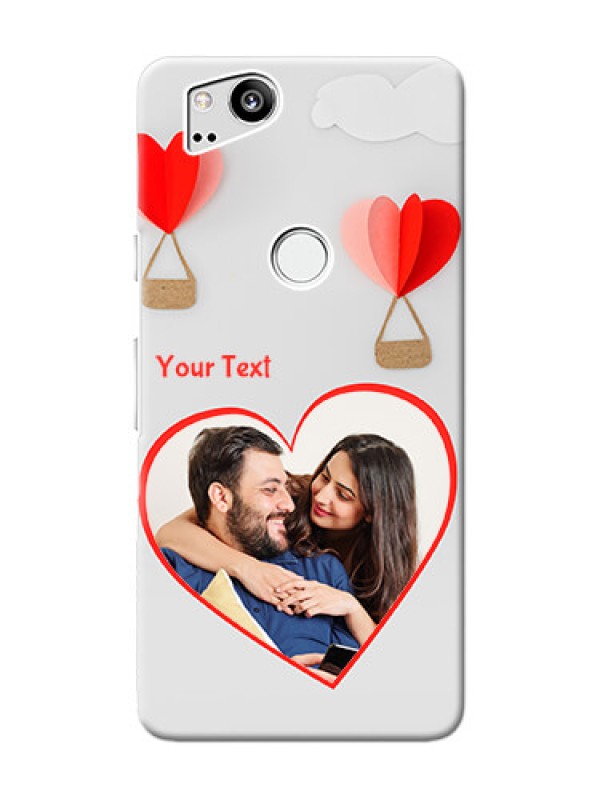 Custom Google Pixel 2 Phone Covers: Parachute Love Design