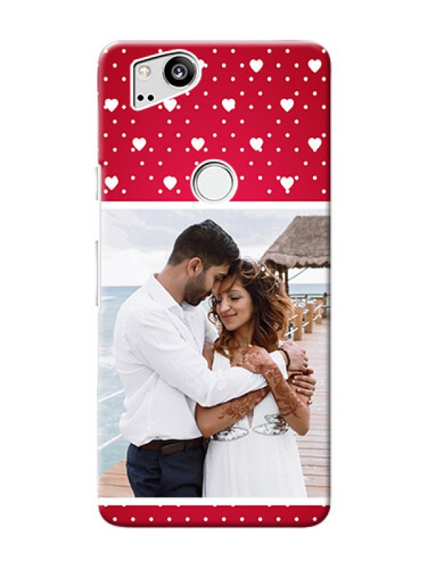 Custom Google Pixel 2 custom back covers: Hearts Mobile Case Design