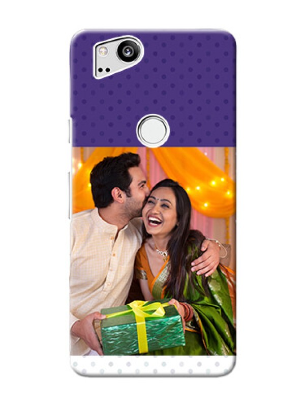 Custom Google Pixel 2 mobile phone cases: Violet Pattern Design