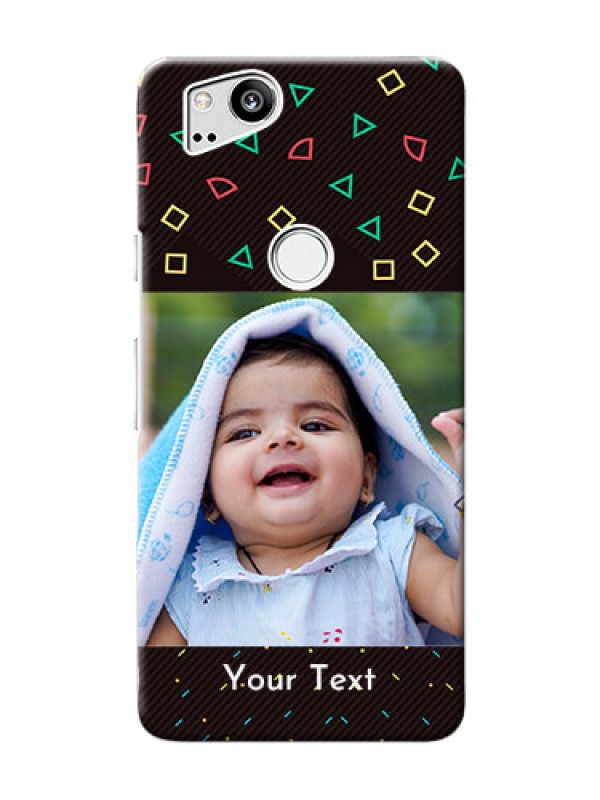 Custom Google Pixel 2 custom mobile cases with confetti birthday design