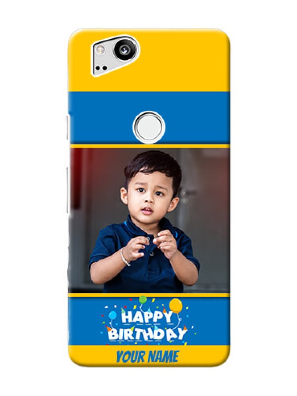 Custom Google Pixel 2 Mobile Back Covers Online: Birthday Wishes Design