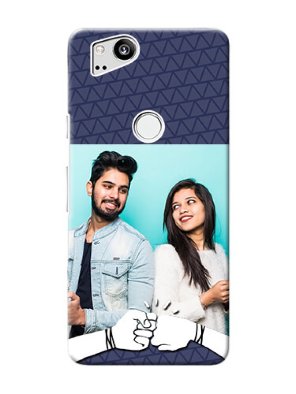 Custom Google Pixel 2 Mobile Covers Online with Best Friends Design  