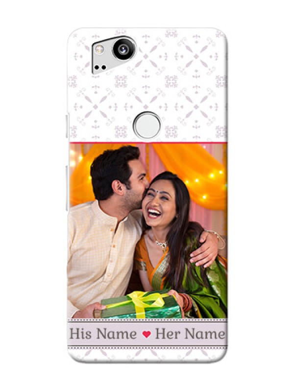 Custom Google Pixel 2 Phone Cases with Photo and Ethnic Design