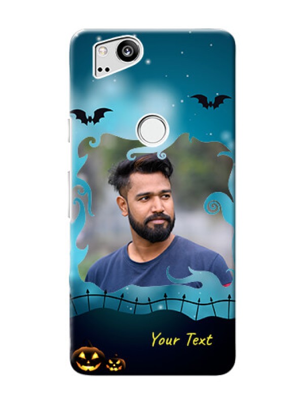 Custom Google Pixel 2 Personalised Phone Cases: Halloween frame design