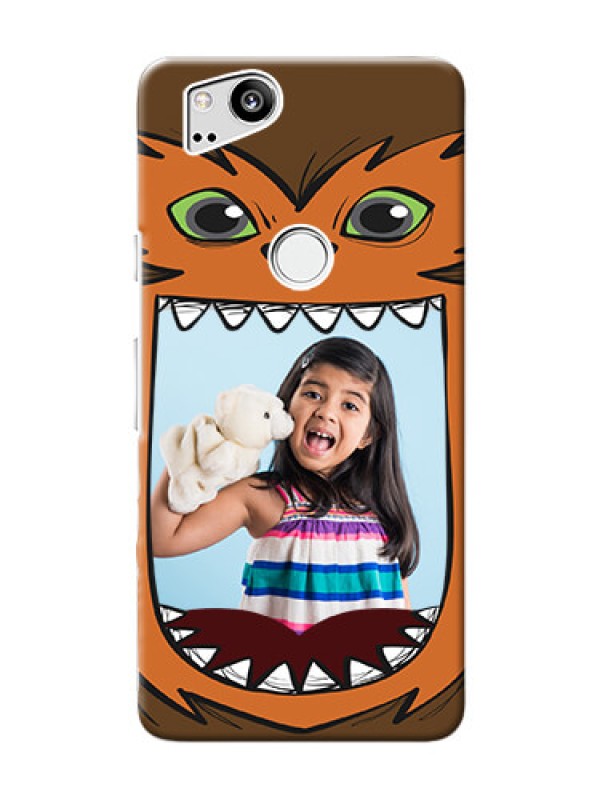 Custom Google Pixel 2 Phone Covers: Owl Monster Back Case Design