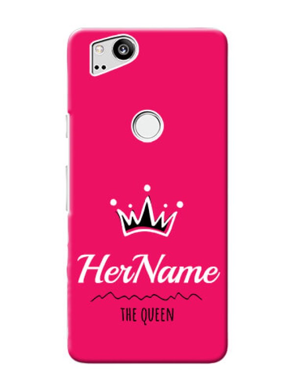 Custom Google Pixel 2 Queen Phone Case with Name