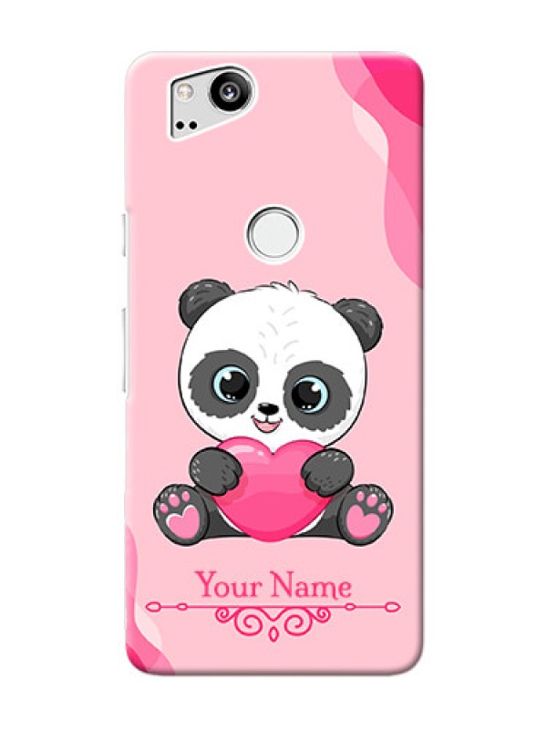 Custom Pixel 2 Mobile Back Covers: Cute Panda Design