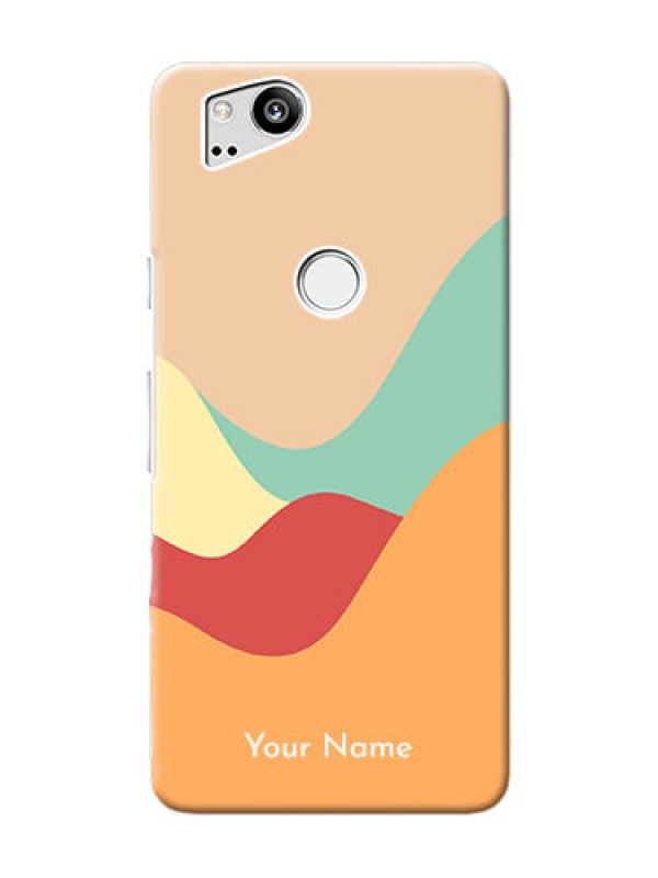 Custom Pixel 2 Custom Mobile Case with Ocean Waves Multi-colour Design