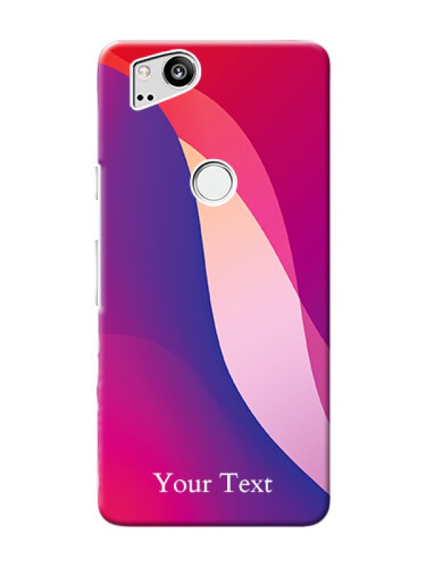 Custom Pixel 2 Mobile Back Covers: Digital abstract Overlap Design