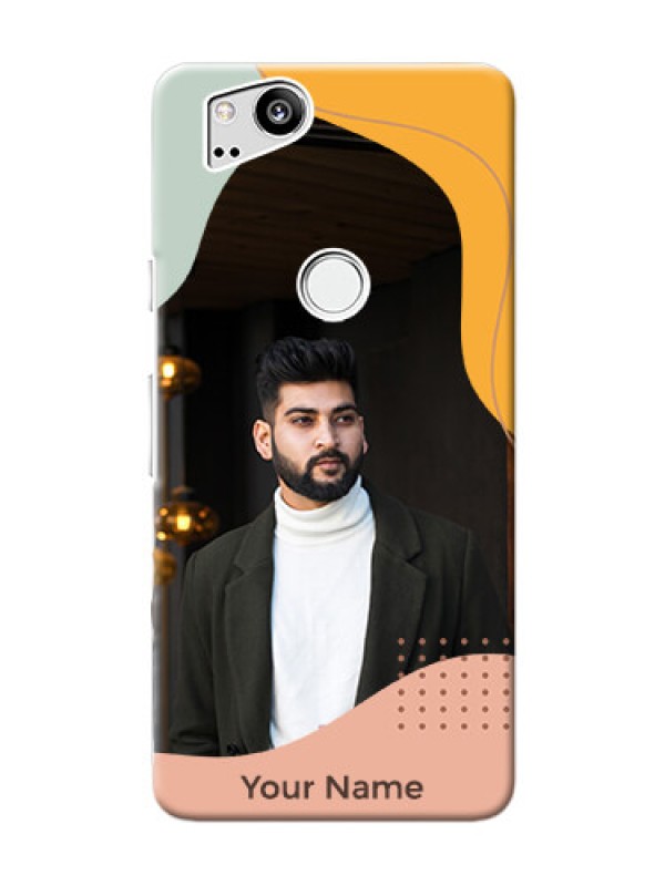 Custom Pixel 2 Custom Phone Cases: Tri-coloured overlay design