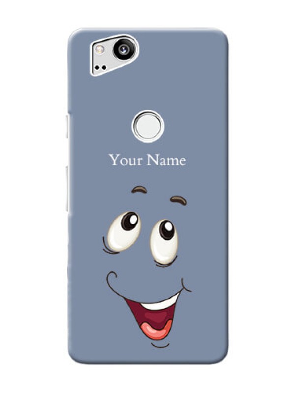 Custom Pixel 2 Phone Back Covers: Laughing Cartoon Face Design
