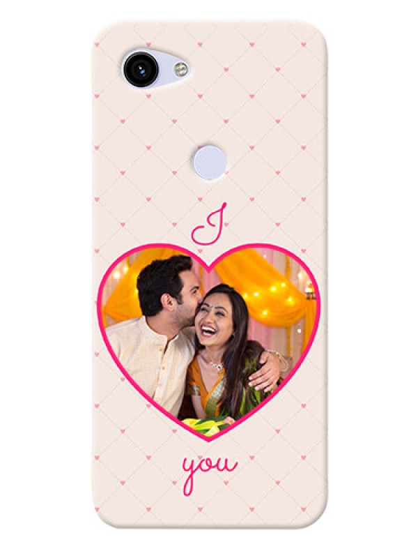Custom Google Pixel 3A Personalized Mobile Covers: Heart Shape Design