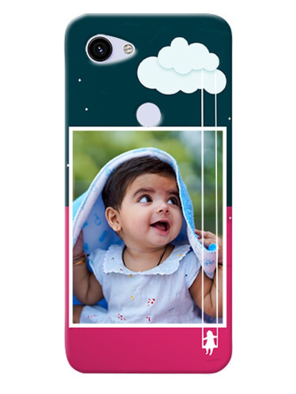 Custom Google Pixel 3A custom phone covers: Cute Girl with Cloud Design