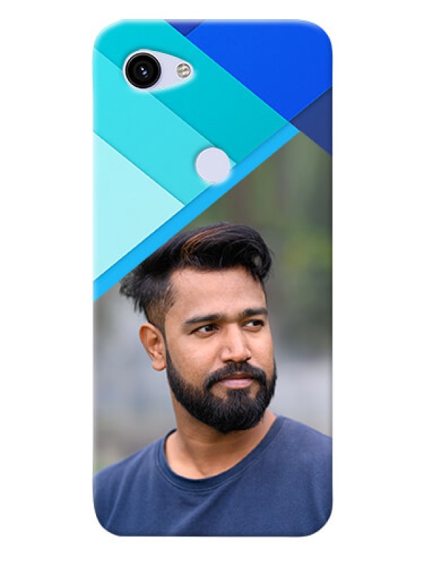 Custom Google Pixel 3A Phone Cases Online: Blue Abstract Cover Design