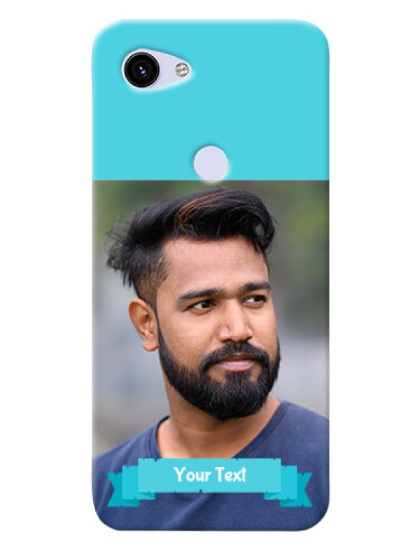 Custom Google Pixel 3A Personalized Mobile Covers: Simple Blue Color Design