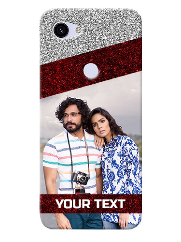 Custom Google Pixel 3A Mobile Cases: Image Holder with Glitter Strip Design